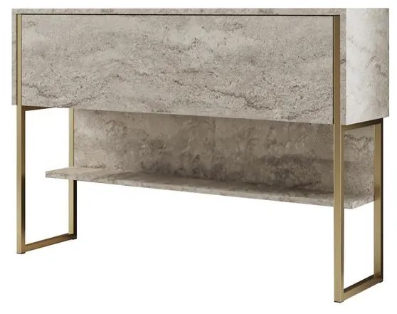 Komód Luxe - Travertine, Gold
