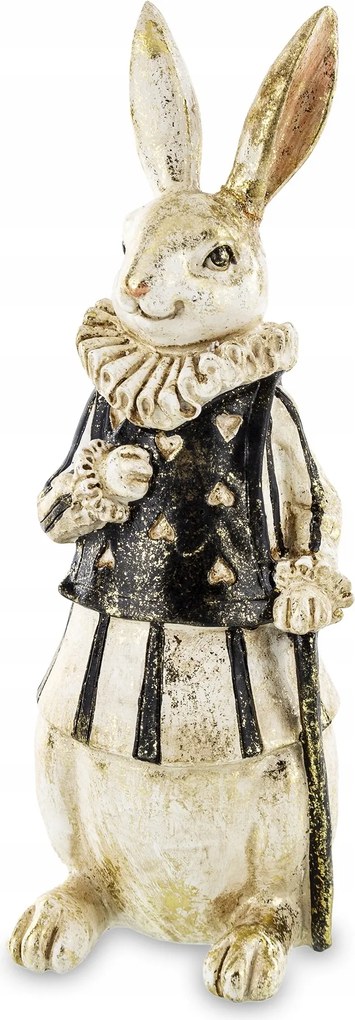 Pierrot Nyuszi figura Húsvét Figura Aranyozott Ajándék Dekoráció