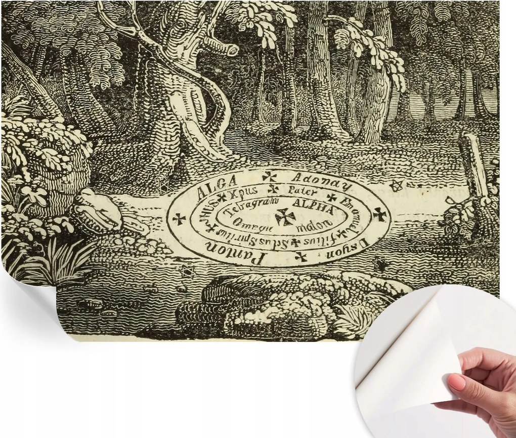 Öntapadós fotótapéta Nappali és Hálószoba Irodába Varázslatos kör 152x104