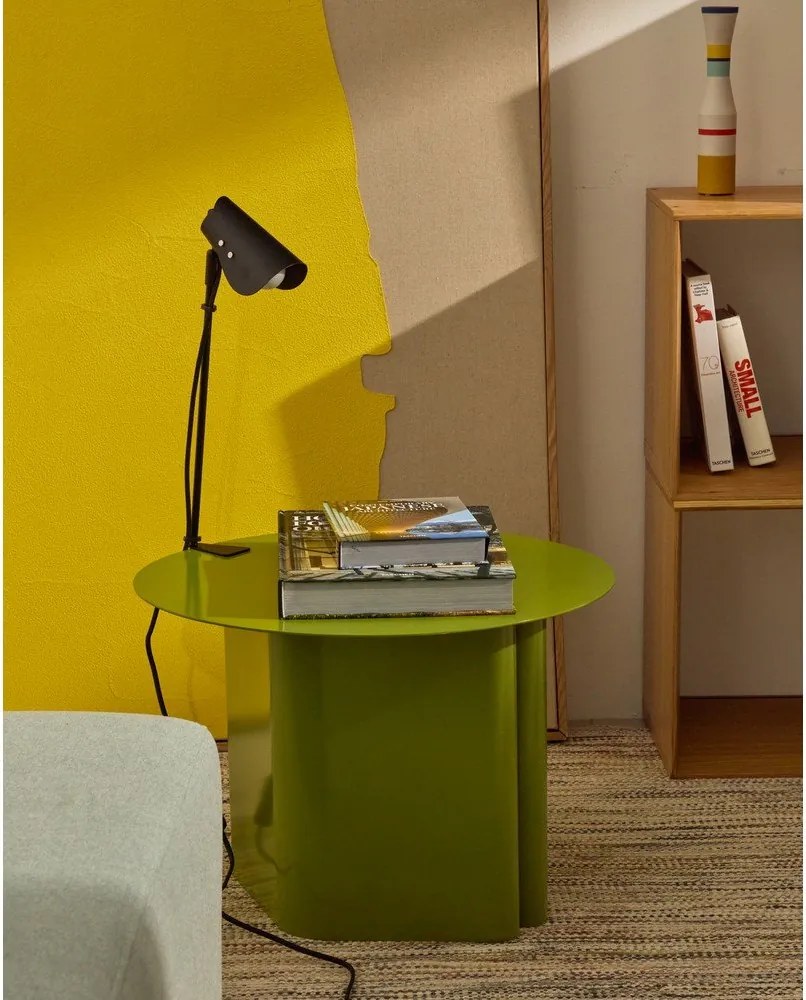 Fekete fém asztali lámpa csiptetővel (magasság 51 cm) Jula – Kave Home