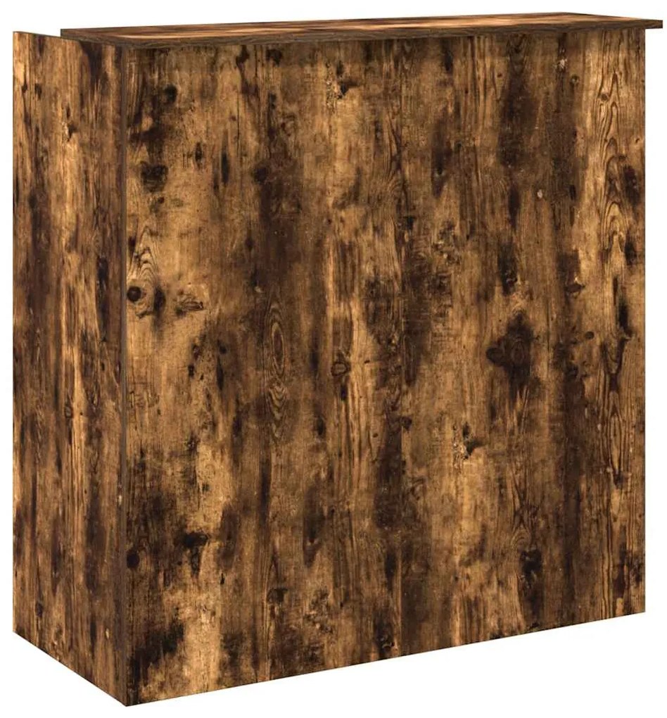 recepciós pult füstös tölgy 100x50x103,5 cm szerelt fa