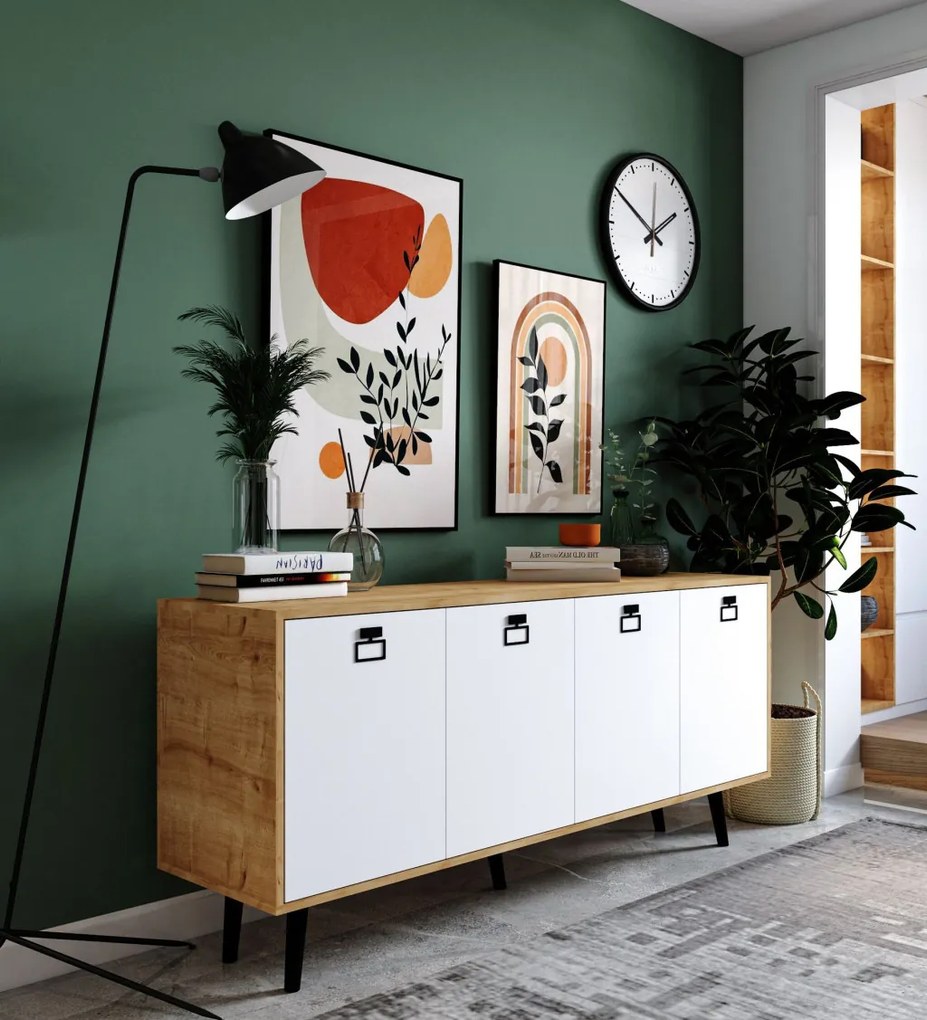 Mirza Modern 180 - Sapphire Oak, White