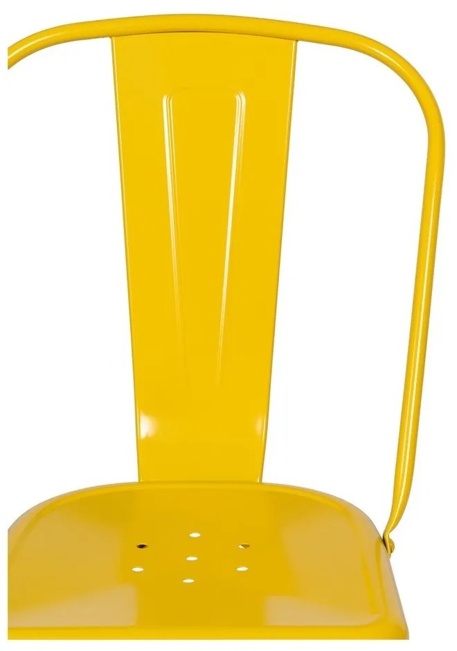Sárga fém étkezőszék szett 2 db-os – Ixia