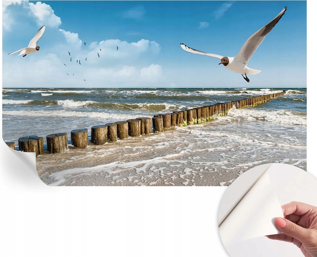 Fotótapéta Öntapadós Dekoratív tapéta Tengerparti tájkép 416x254 cm