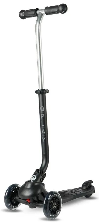 QPlay - Gyermekroller LED világító kerekekkel 5 az 1-ben SEMA PRO fekete