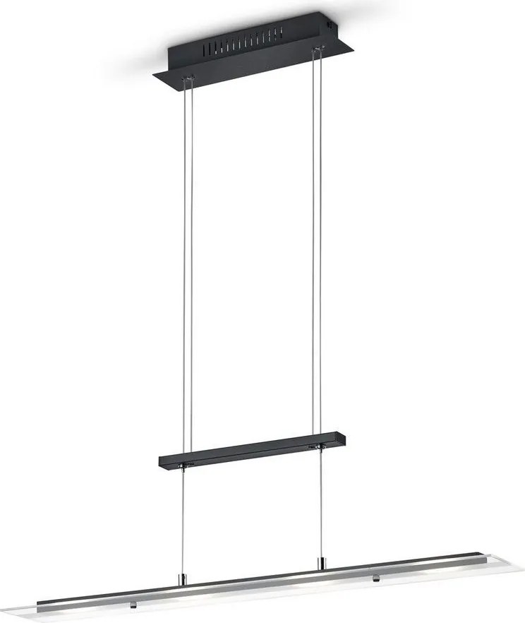 TRIO R32004132 MILOS Modern Led Függesztett Lámpa Fekete LED IP20