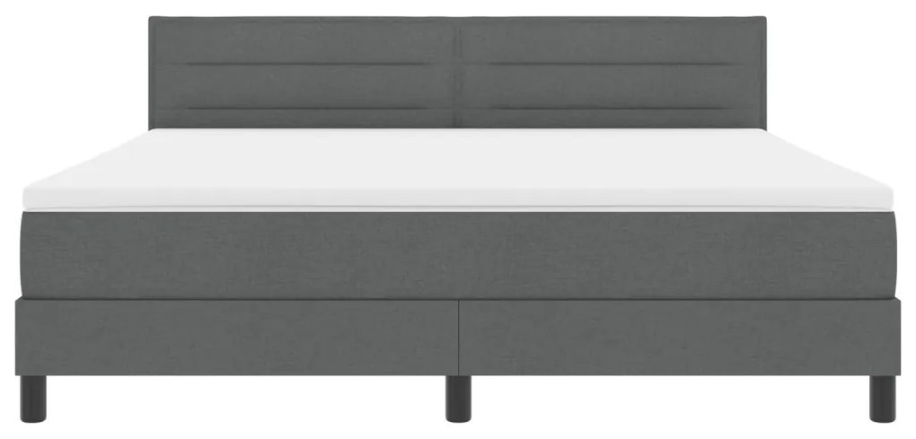 Boxspring Ágy Matrac Mályva Szürke 180x200 cm Szövet