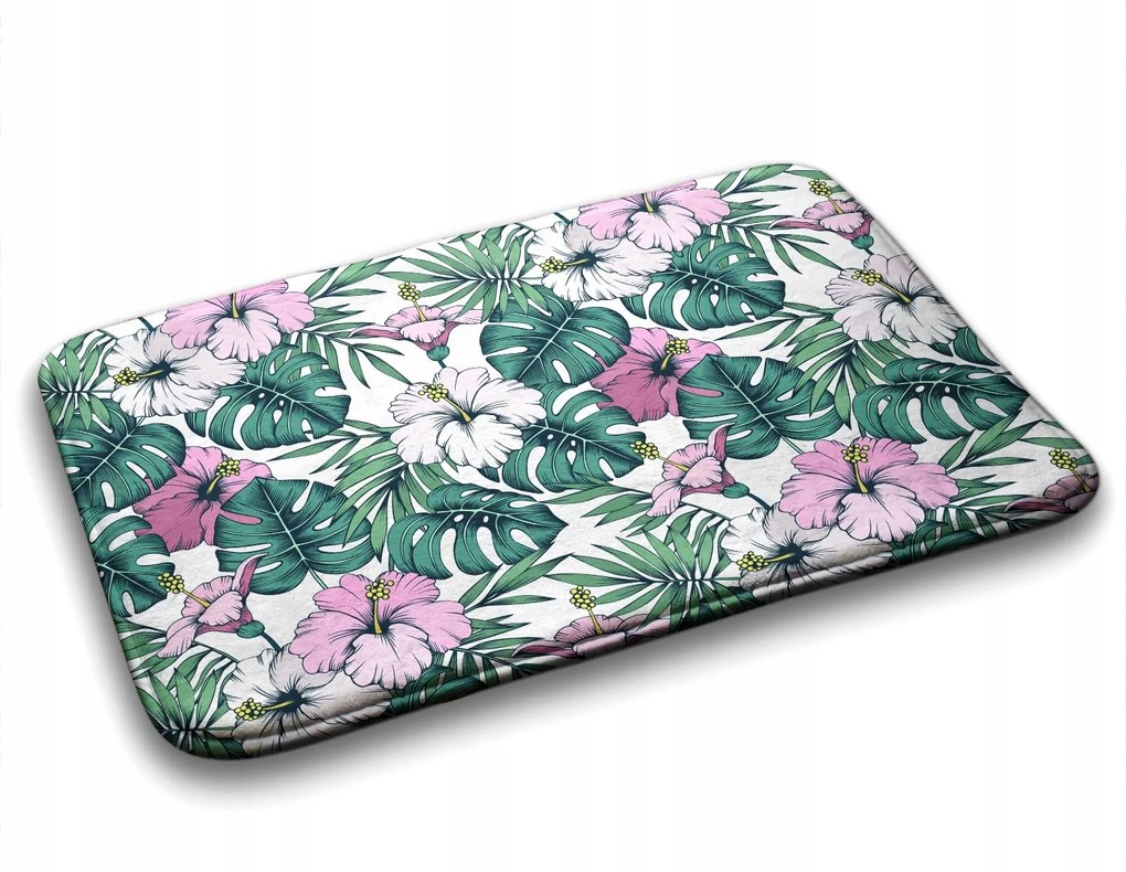 Fürdőszobaszőnyeg puha levelek monstery 75x45 cm