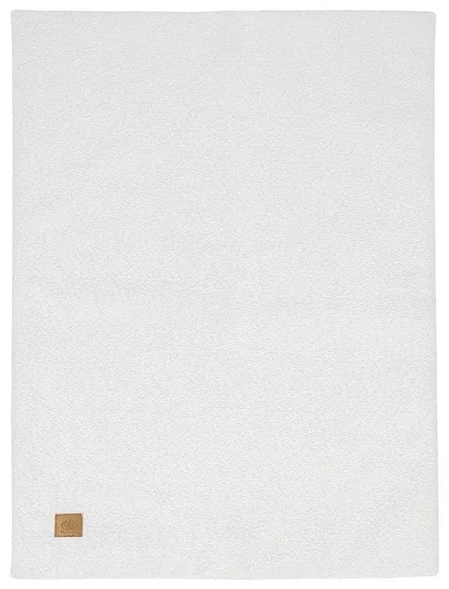 Fehér buklé gyerek takaró 100x77 cm – Meowbaby