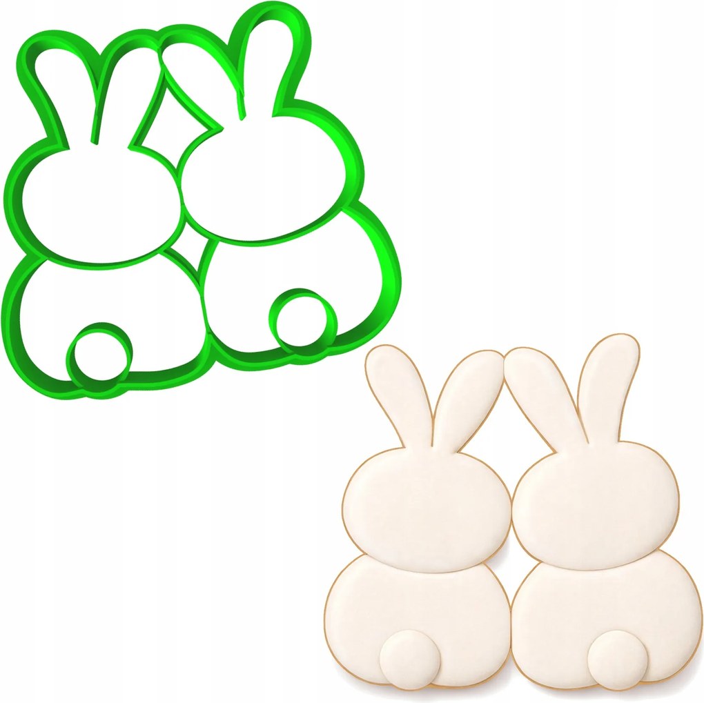 Húsvéti Mézeskalács Forma Húsvéti Nyuszi 8cm