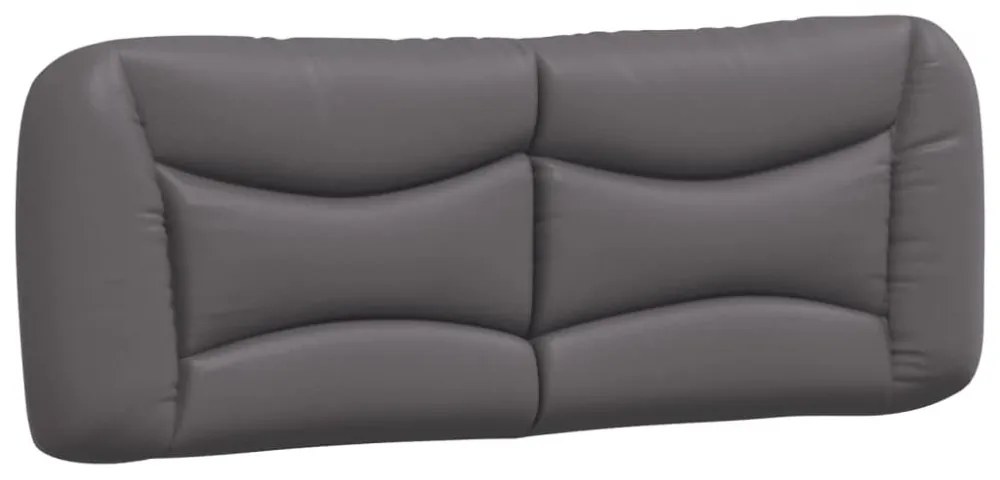 szürke műbőr ágykeret matrac nélkül Hvar 120 x 200 cm