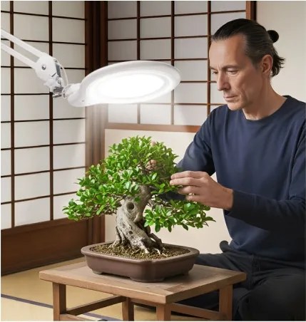 Extol - fényerőszabályozható LED asztali nagyítólámpa LED/10W/230V fehér