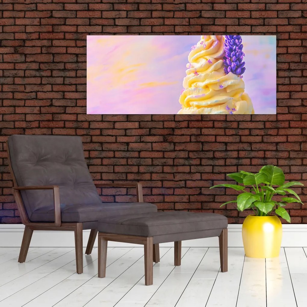 Kép - Levendulás fagylalt (120x50 cm)