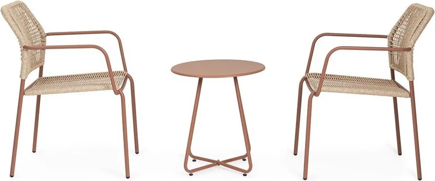 Acél kerek kerti kisasztal ø 45 cm Jable – Bizzotto