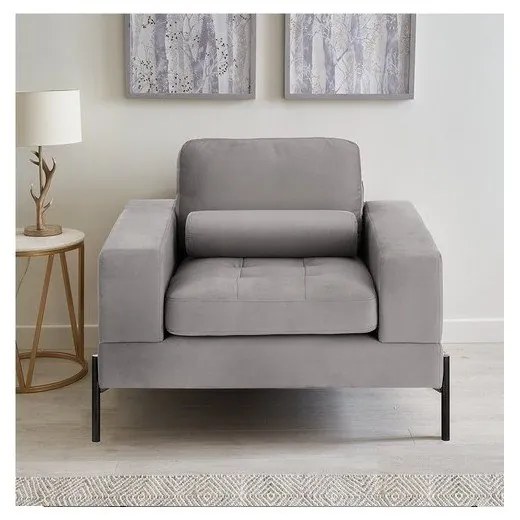 Világosszürke fotel Versailles – Ropez