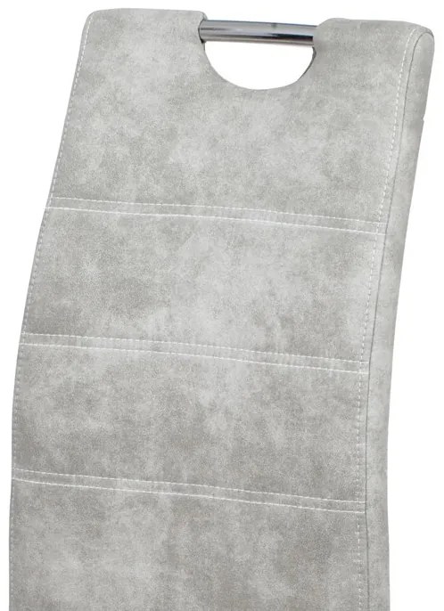 Ezüst Vintage Szövet Étkezőszék. HC-486 SIL3