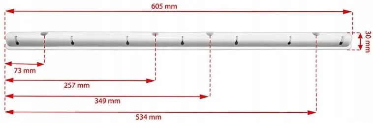 Erga Erga, mennyezeti akasztó ruhaszárításhoz 7x160 cm, fekete, ERG-SEP-10SUSSU7PCZ16