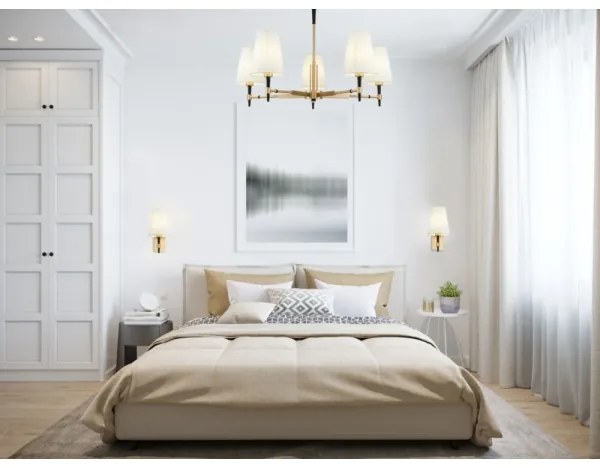 Maytoni H001CL-05BS - Felületre szerelhető csillár ZARAGOZA 5xE14/40W/230V