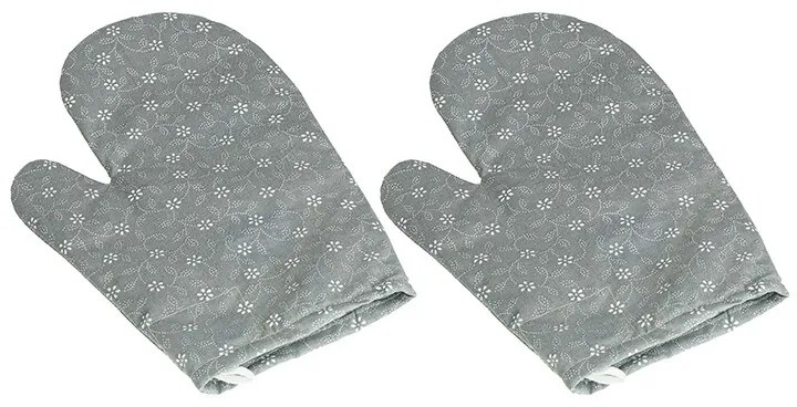 Bellatex rügyező virág edényfogó szürke, 28 x 18 cm, 2 db