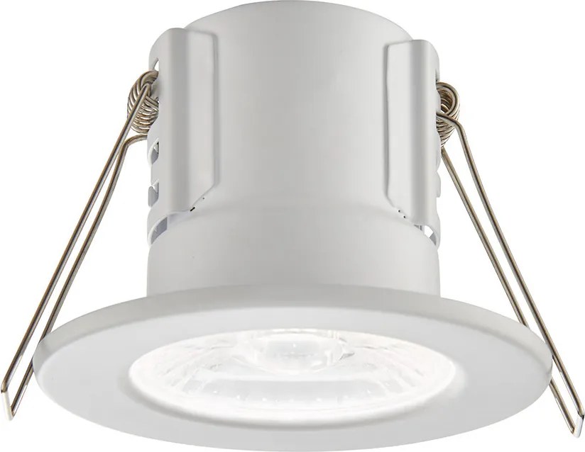 ENDON 73786 SHIELDECO Fürdőszobai Beépíthető Lámpa Matt Fehér, Átlátszó LED IP20