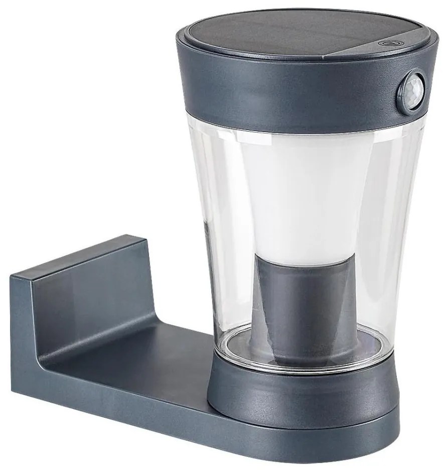 Rabalux 77037 - ANGERS LED 3W/3,7V IP54 antracit napelemes fali lámpa