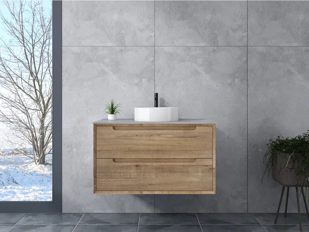 Genova || Sonoma fürdőszoba szekrény 80 cm