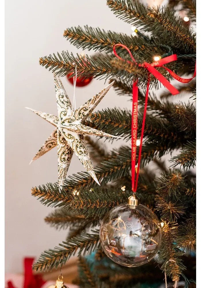 Üveg kézzel fújt karácsonyfadísz ø 8 cm Annual Christmas Bauble – Holmegaard
