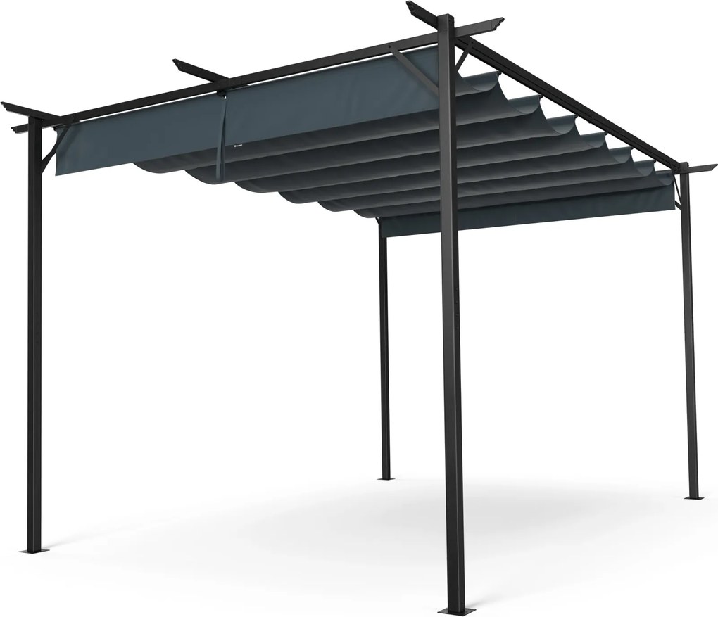 Blumfeldt Pantheon Robust Pergola, 3x4 m időjárásálló porszórt acél