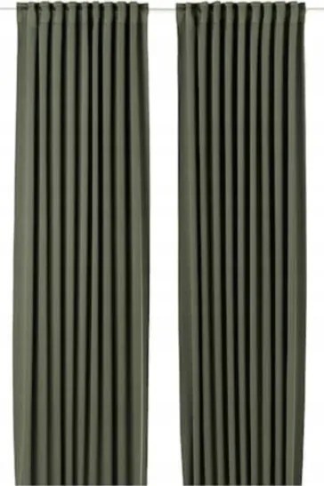 Ikea Majgull sötétítő függöny 145x300 sötétzöld