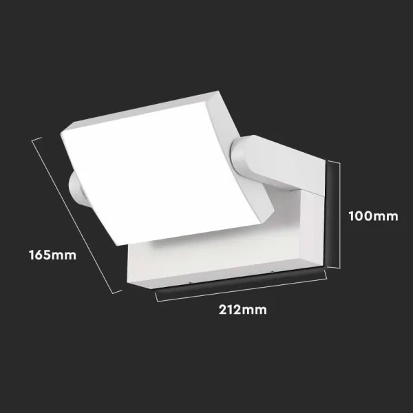 LED kültéri fali lámpa LED/17W/230V 3000K IP65 fehér