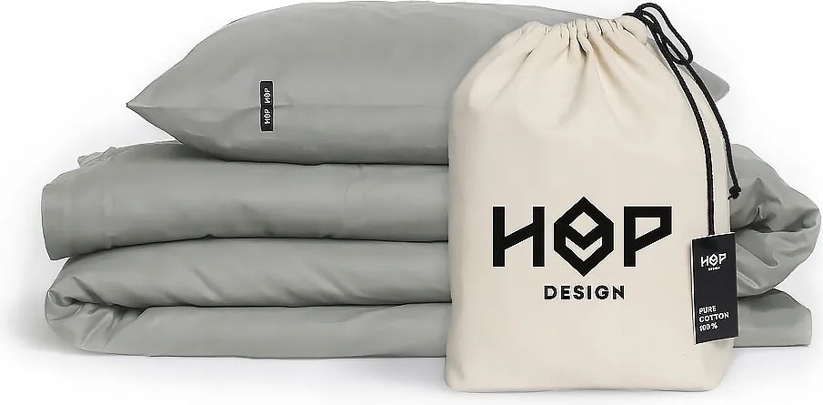 Paplanhuzat vastag tiszta pamut 220x200 sötétszürke Hop Design