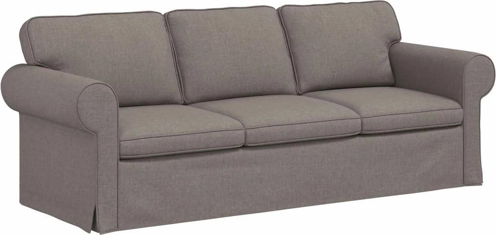 vidaXL Kanapé Tópszínű 215 x 82 x 80 cm szövet