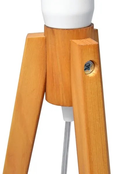 Asztali lámpa ALBA 1xE27/15W/230V fehér/tölgy