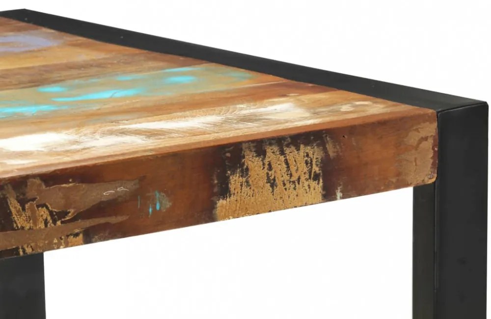 tömör újrahasznosított fa tálalóasztal 110 x 35 x 76 cm