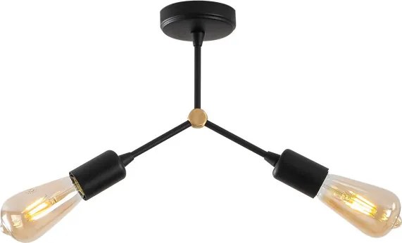 Sparrow mennyezeti lámpa, fekete