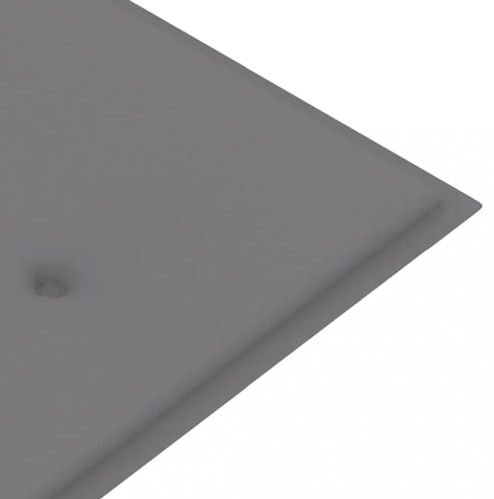 szürke oxford szövet kerti padpárna 180 x 50 x 3 cm