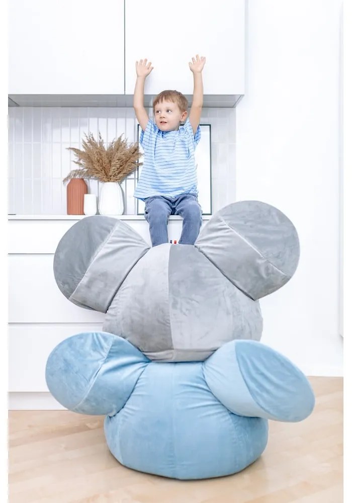 Kék gyerek babzsák Ears – The Brooklyn Kids