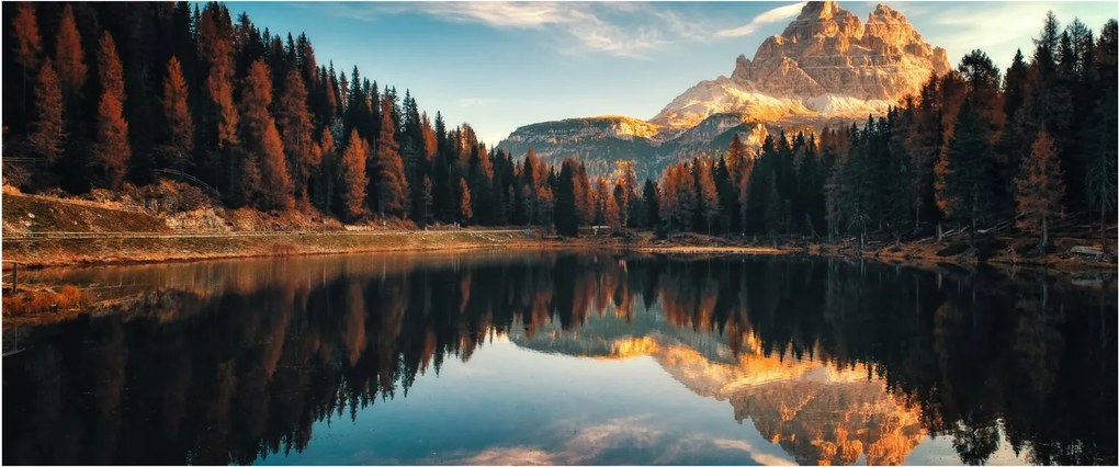 Kép - alpesi, olaszország, dolomitok, Antorno (120x50 cm)