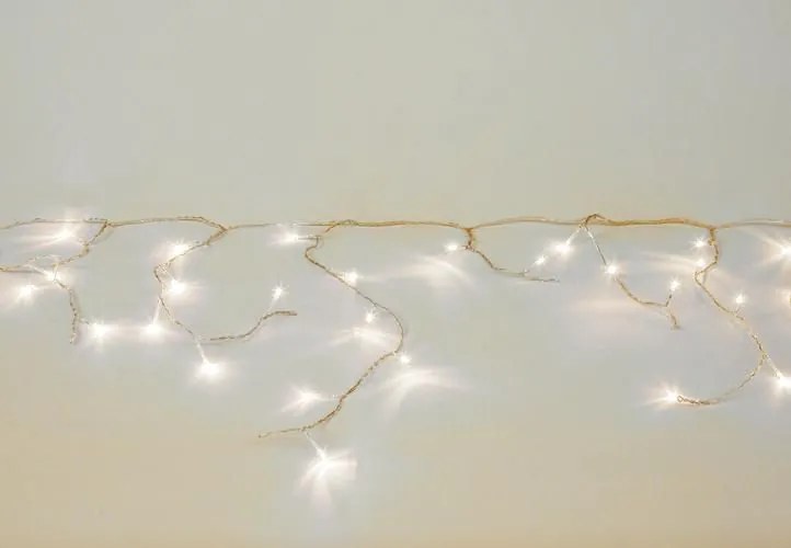 NEXOS Karácsonyi fényfüggöny 7,8 m 400 LED meleg fehér