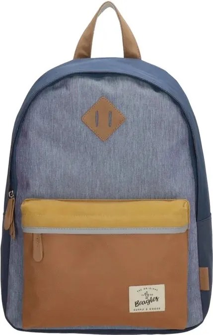 Kék vízálló iskolai hátizsák „Smile”