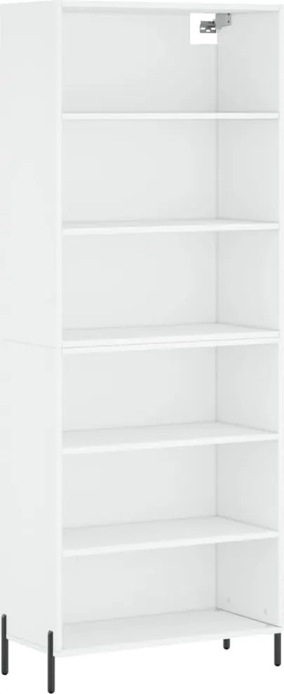 vidaXL fehér szerelt fa magasszekrény 69,5x32,5x180 cm