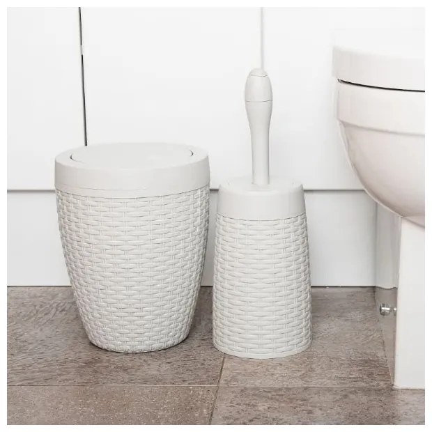 Rattan Bath Bin Calico krémszínű fürdőszobai kosár, 5 l - Addis