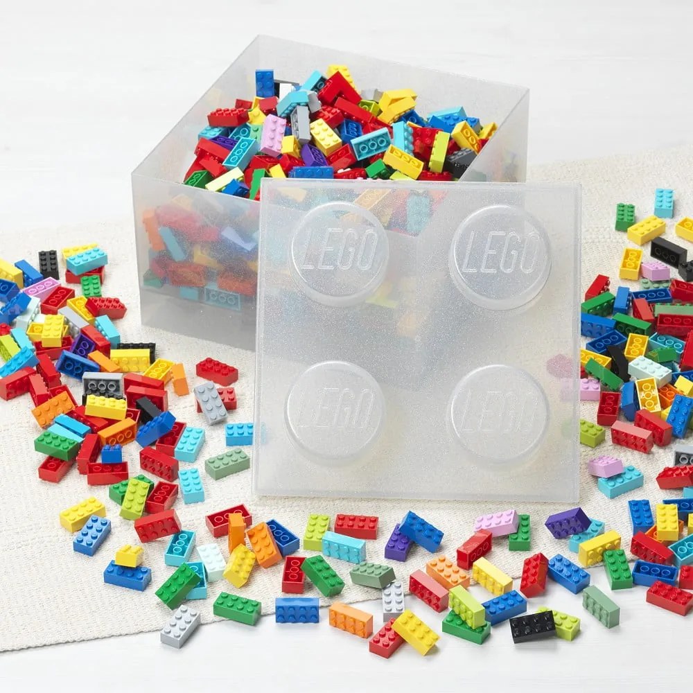 Műanyag gyerek tárolódoboz 25x25x18 cm – LEGO®