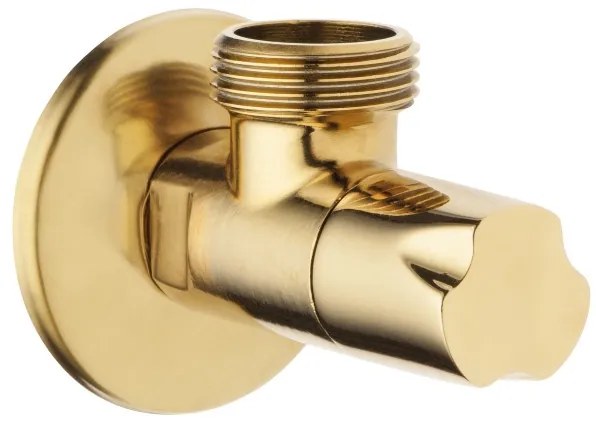 Invena kerámia fejszögszelep 1/2" X 1/2", arany fényes, INV-ZW-49-01Z-W