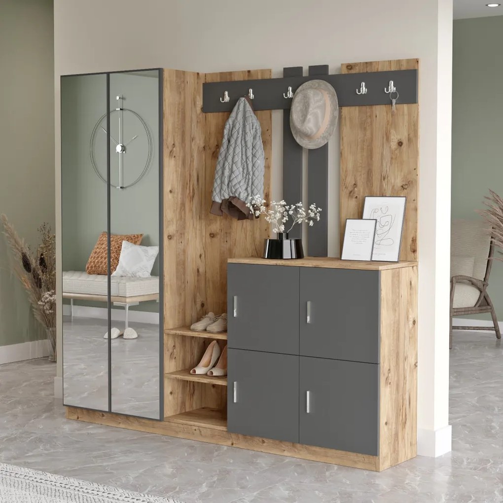 Előszobafal, 187,2 cm – Dd9-Aa