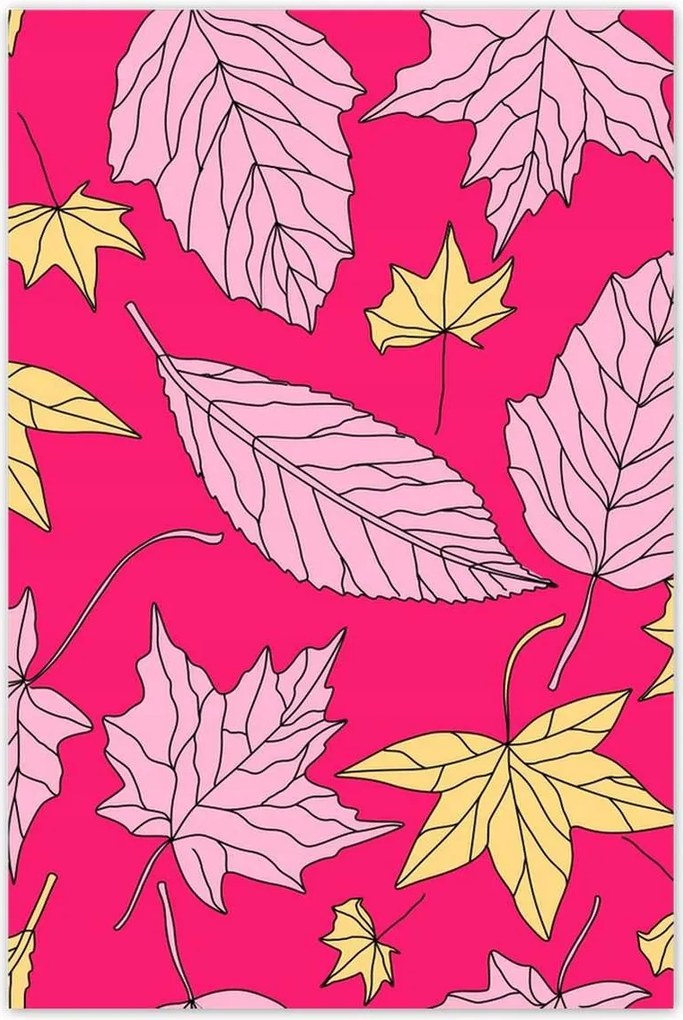 Poszterek 80x120 Modern szárított levelek