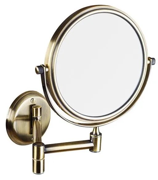 Bronzszínű sminktükör 18x25 cm