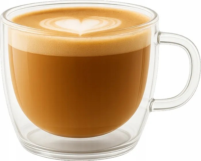 Dupla falú termikus bögre pohár Latte kávéhoz, teához 450 ml