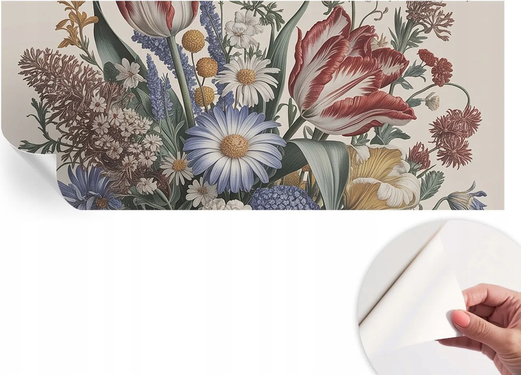 Öntapadós fotótapéta Nappali és Hálószoba Irodába Virágok csokor 250x104