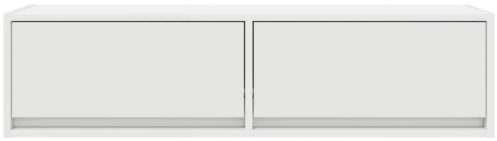 TV Szekrény Fehér 100x31x25,5 cm Műszaki Fa
